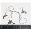 Image 1 : SILVER TONE DOLPHIN DESIGN JEWELRY SET