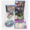 LOT OF 6 PC GAMES INCLUDES: SOLITAIRE, SILENT