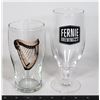 Image 1 : FERNIE BREWING TULIP GLASS WITH GUINNESS DARK HARP