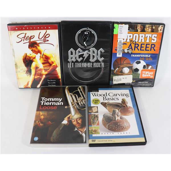 LOT OF ARTS AND SPORT DVDS