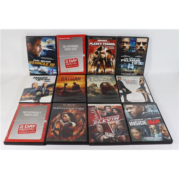 LOT OF ACTION DVDS