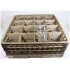 Image 1 : DISHRACK FULL OF RESTAURANT GLASSES