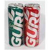 Image 1 : 2 NEW GURU ENERGY DRINKS BIO ORGANIC AND MATCHA