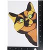 NEW SASSY ORANGE CAT WINDOW DECAL