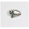 Image 1 : NEW SIZE 7 RHINESTONE CROSS RING. INSIDE GRAVING