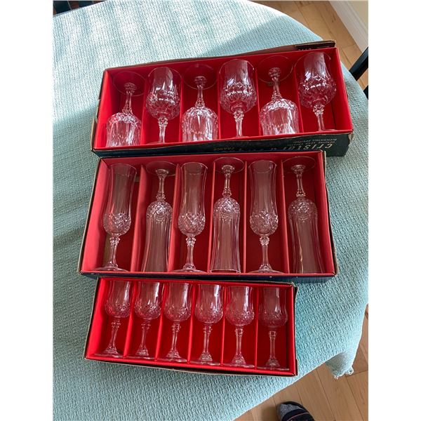 Lead crystal glasses