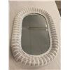 Image 1 : Wicker mirror 28"x19"