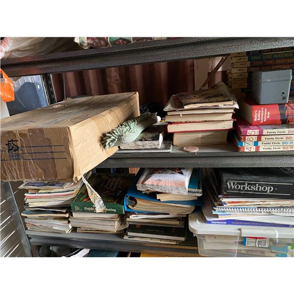 Lot of books and real estate books