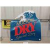 Image 1 : Metal Molson Dry Beer Sign 30'' x 30''