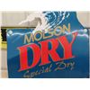 Image 3 : Metal Molson Dry Beer Sign 30'' x 30''