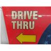 Image 3 : McDonalds Plastic 'Drive Thru 24 Hours' 36'' x 17''