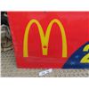 Image 3 : McDonalds Drive Thru Plastic Sign 37'' x 30'' 