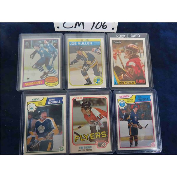 (6) 1980s O-PEE-CHEE Hockey Rookies