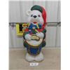 Image 1 : Drummer Bear Blow Mold 30'' Tall