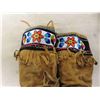 Image 3 : Vintage First Nations Beaded and Fringe Mukluks with 9'' Soles , 