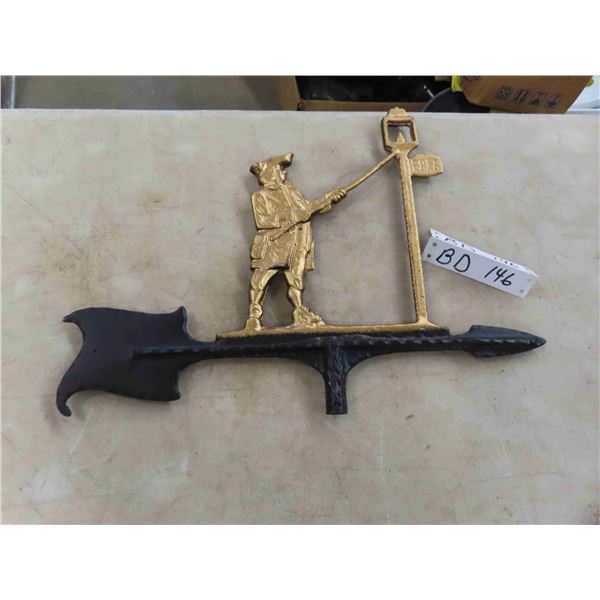 Lamp Lighter Metal Weather Vane Top 17'' x 13'' 