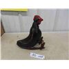 Image 2 : Antique Carved Wood Folk Art Chicken - Foot Has Been Repaired 