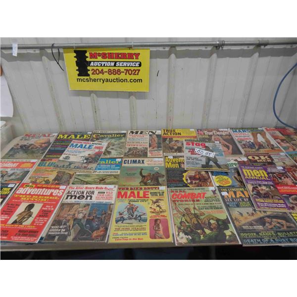 Vintage 1950s , 60s , 70s Mens Magazine : Stag , For Men Only , 