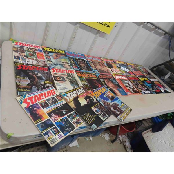14 Starlog Magazines , 1980s Science Fiction , 3 Fangoria Science 