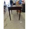 Image 6 : Antique Primitive Wood Table with Drawer Top Measures 36'' x 24''