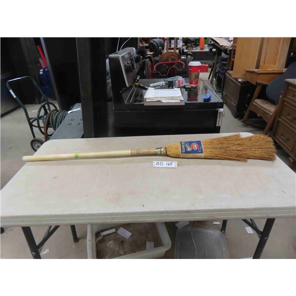 Antique Gulf Oil Curling Broom - Neat Old Item