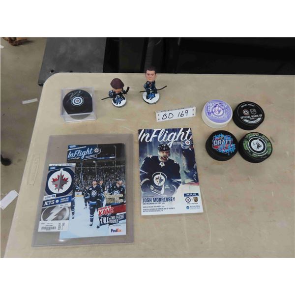 Winnipeg Jets 2.0 Lot : Kyle Connor Signed Puck with Certificate 