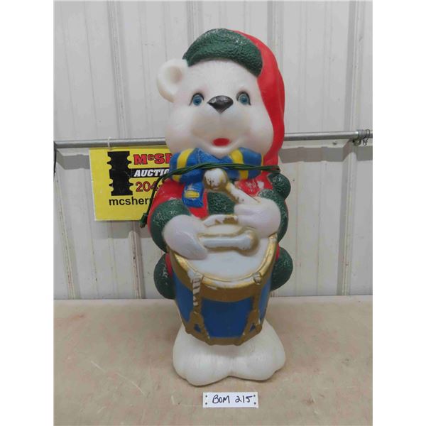 Blow Mold Santa Bear 31" Tall