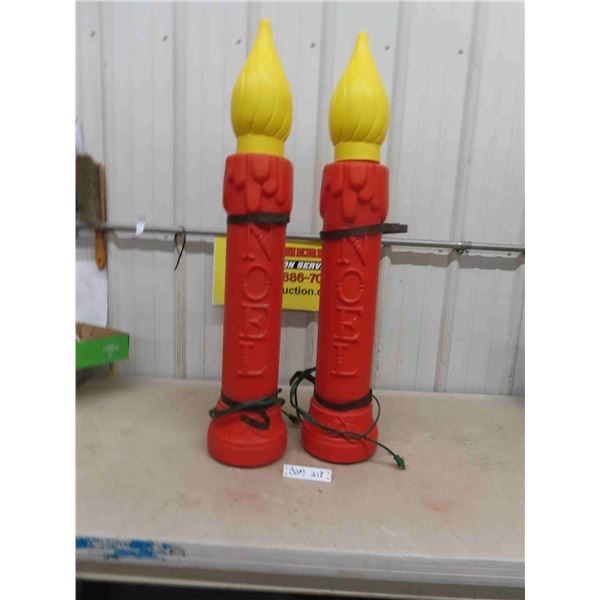 Blow Mold Candles 39" Tall