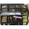 Image 5 : Tackle Box with Pickerel Rigs, Lures, Line, plus more