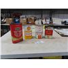 Image 1 : 4 Oil Cans ; Shell X-100 Quart with Product, Shell Aeroshell Quart with Product, 