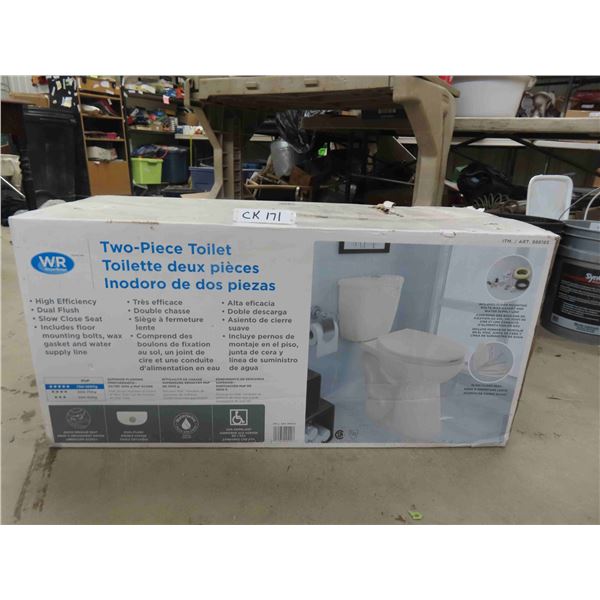 WaterRidge 2 Piece Toilet Dual Flush New in Box