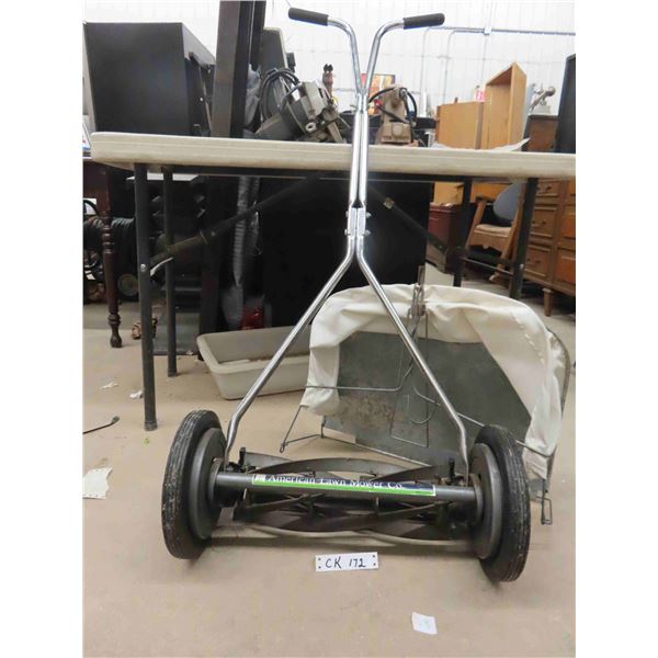 American Lawn Mower Push Mower with Bagger