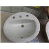Image 4 : 2 New Porcelain Bathroom Sinks