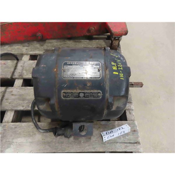 General Electric Model 6F600 1HP Electric Motor