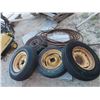 Image 1 : 4  Older Implement Tires & Cable