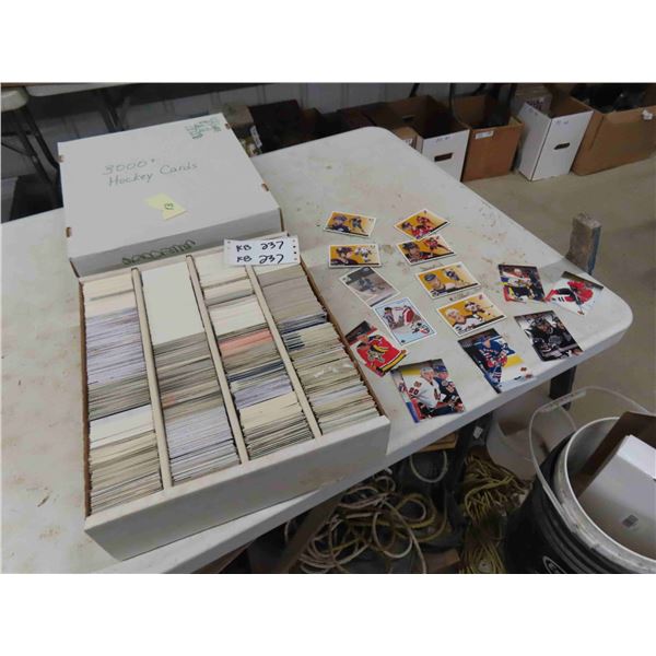 Box of 3000 Hockey Cards