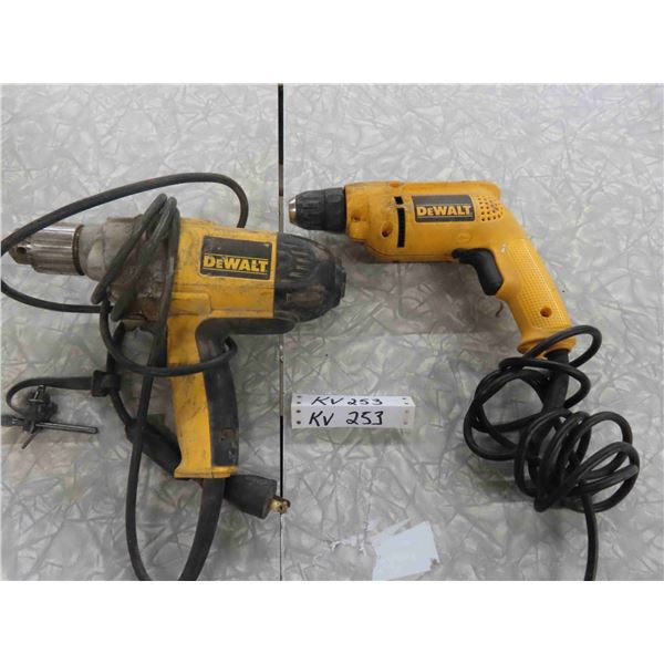 DeWalt Electric 3/8" Drill & 1/2" Drill