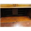 Image 6 : Mahogany Drop Front Writing Desk, Bookcase Combo 12" x 46" x 84"