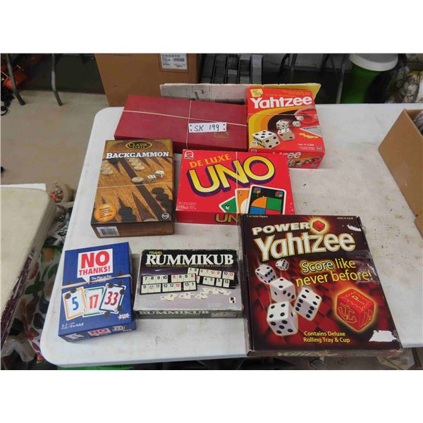 Board Games ; Scrabble, Yahtzee, Backgammon, plus more