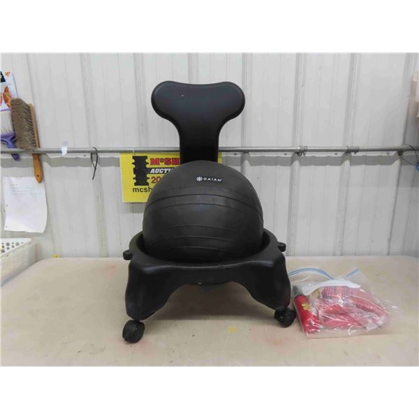 Gaiam Exercise Ball Chair with Extra Ball