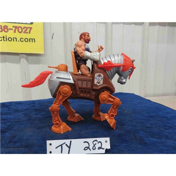 Vintage 1980s Masters of the Universe Stridor + Fisto Stridor Complete with Helmet