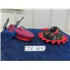 Image 1 : Vintage 1980s Master of the Universe Evil Vehicle Bundle Including Land Shark & Roton