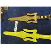 Image 1 : Vintage 1980s Masters of the Universe He-Man + Skeletor Kids Size Weapon Sets