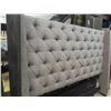 Image 2 : 84" Wide Headboard with Cloth Button Back
