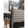 Image 3 : 84" Wide Headboard with Cloth Button Back