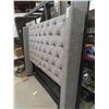 Image 5 : 84" Wide Headboard with Cloth Button Back