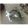 Image 2 : Modern Glass Coffee Table 15" x 37"x 38" & 2 End Tables 23" x 23" x 24"