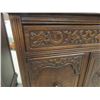 Image 15 : 9pc Oak Krug Dining Room Suite ; China Cabinet 17" x 38" x 62", Buffet 20" x 35" x 61"