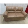 Image 1 : Leather Love Seat 63" Wide