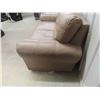Image 4 : Leather Love Seat 63" Wide